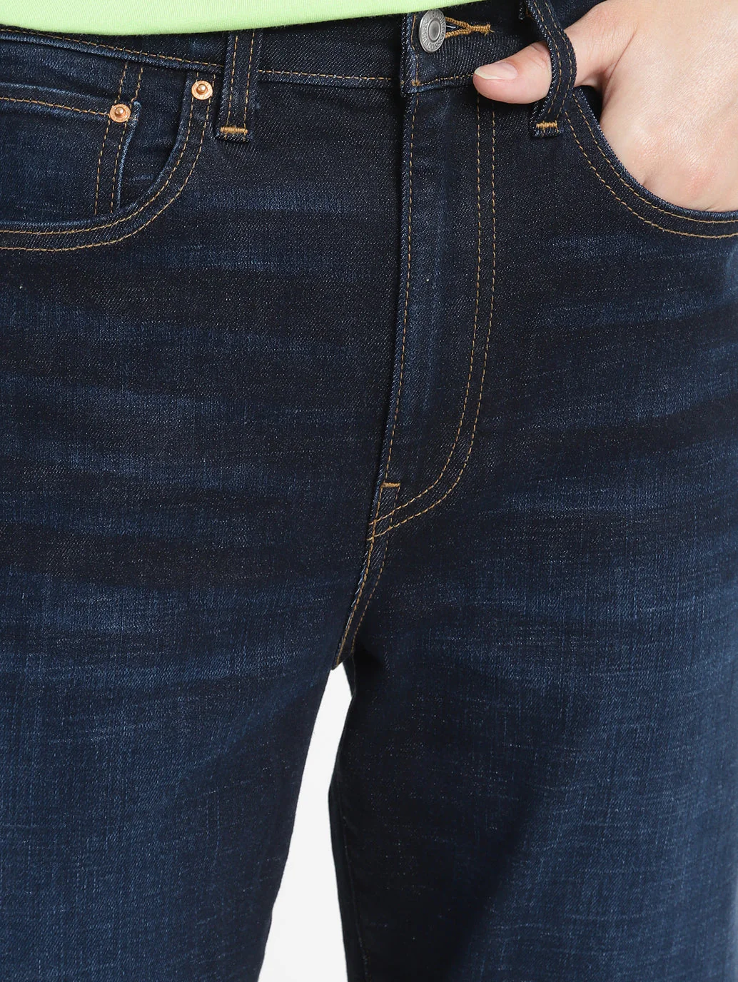 Women's Blue Loose Fit High Rise Jeans - Image 6