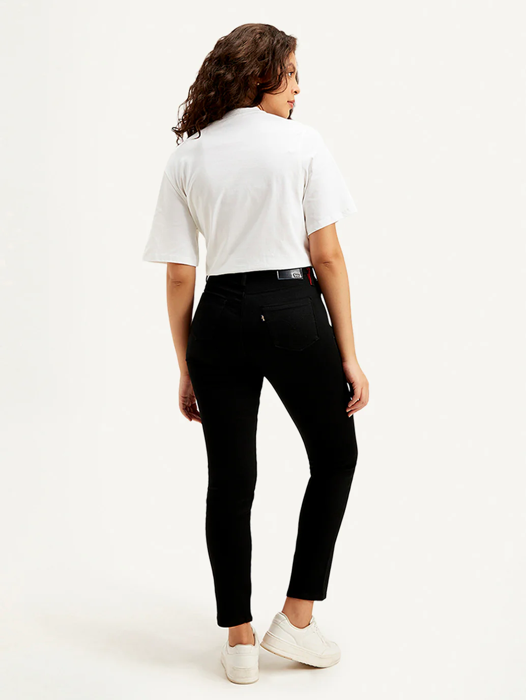 Women's Redloop 724 Black Slim Straight Fit High Rise Jeans - Image 2