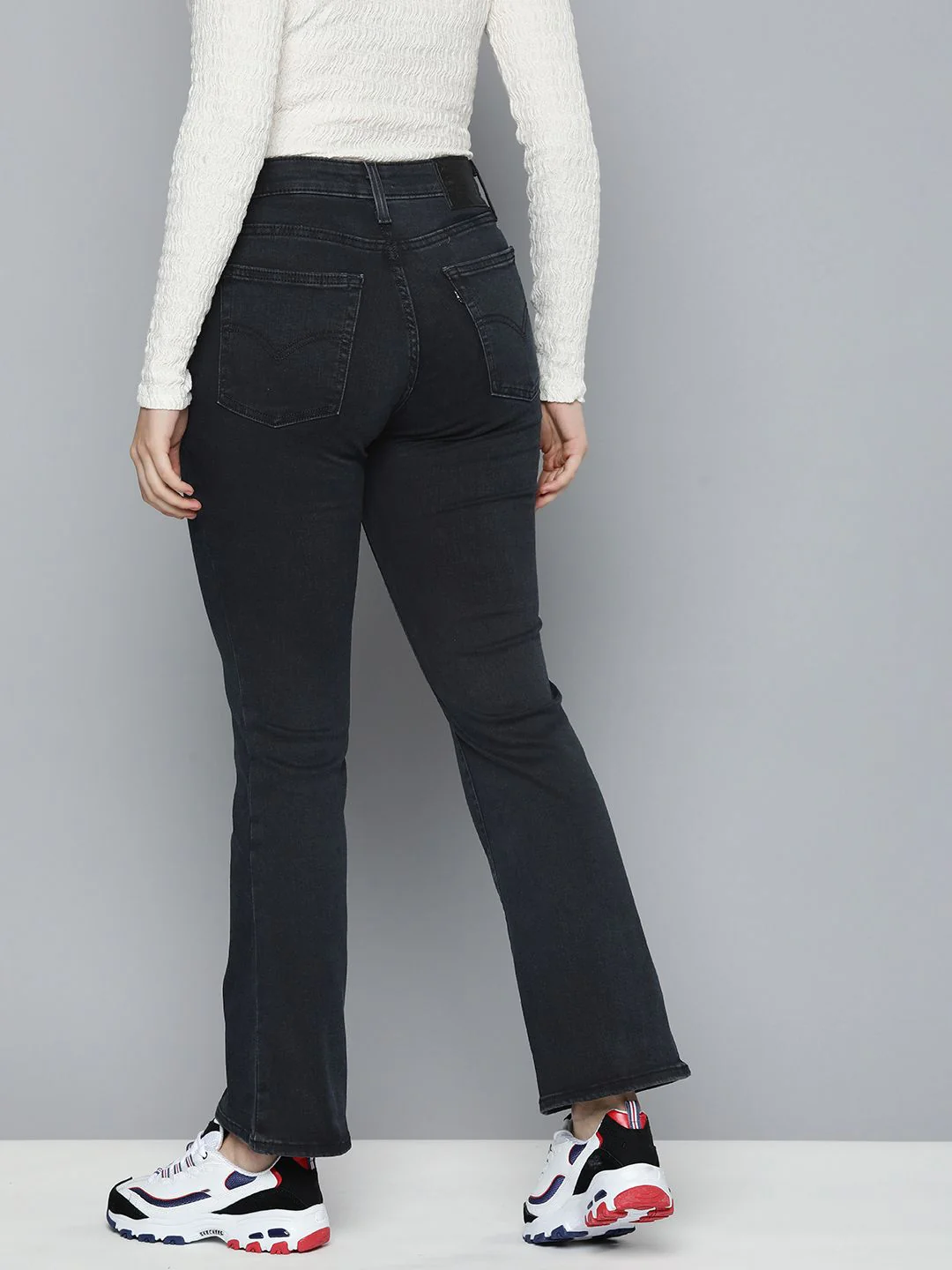 Women's 725 Grey Bootcut Fit High Rise Jeans - Image 3