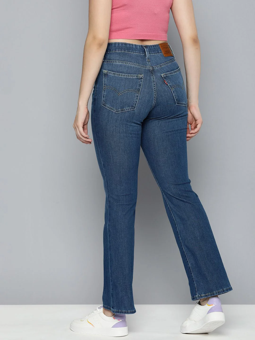 Women's 725 Blue Bootcut Fit High Rise Jeans - Image 3