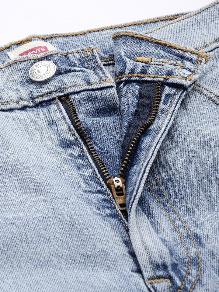Women's Blue Wedgie Straight Fit High Rise Jeans - Image 4