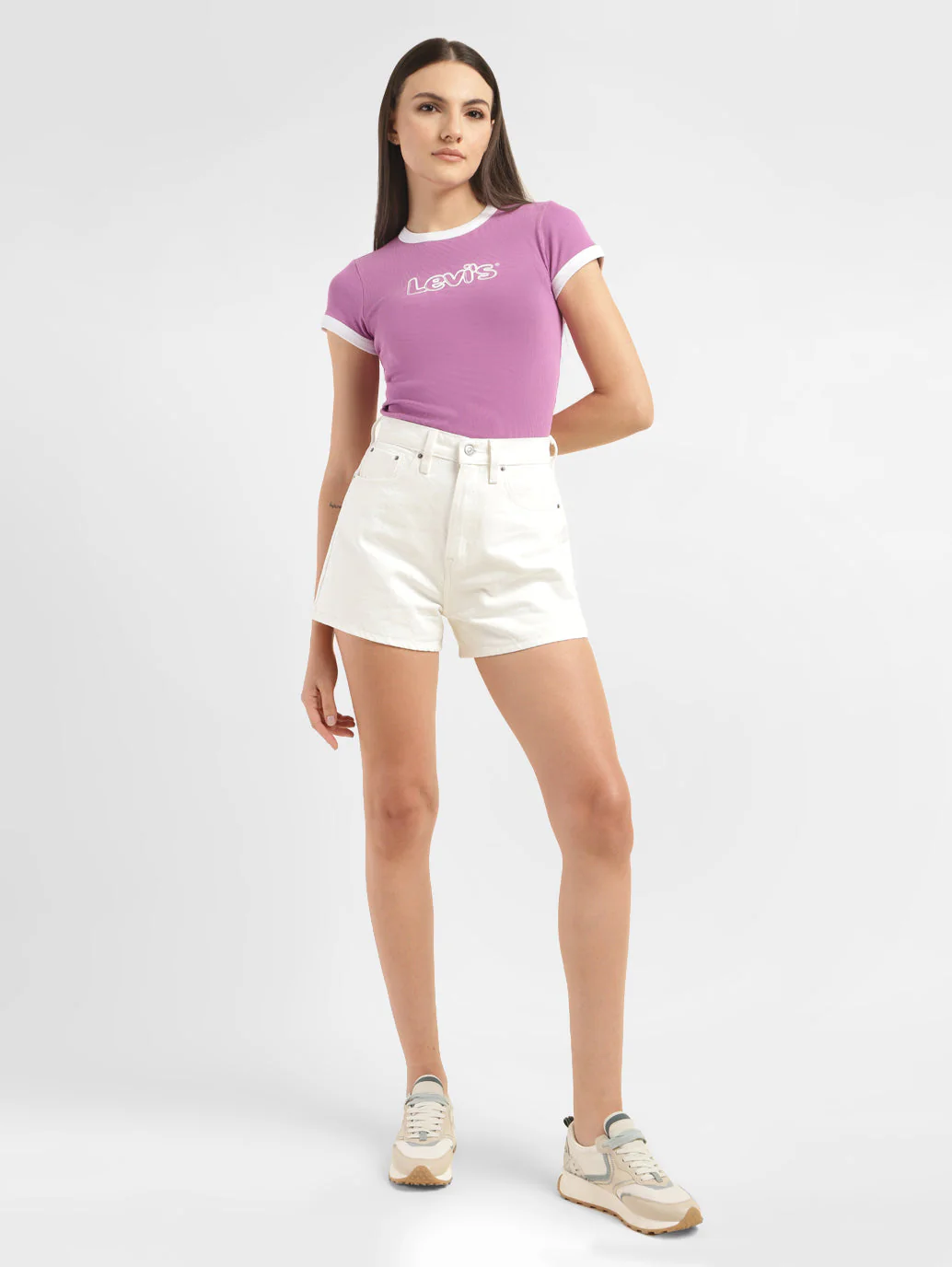 Women's High Rise Slim Fit Shorts - Image 7