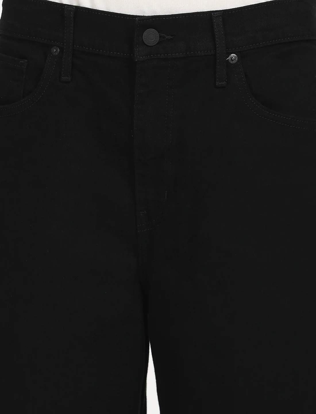 Women's Black Mile High Wide Leg Fit High Rise Jeans - Image 4