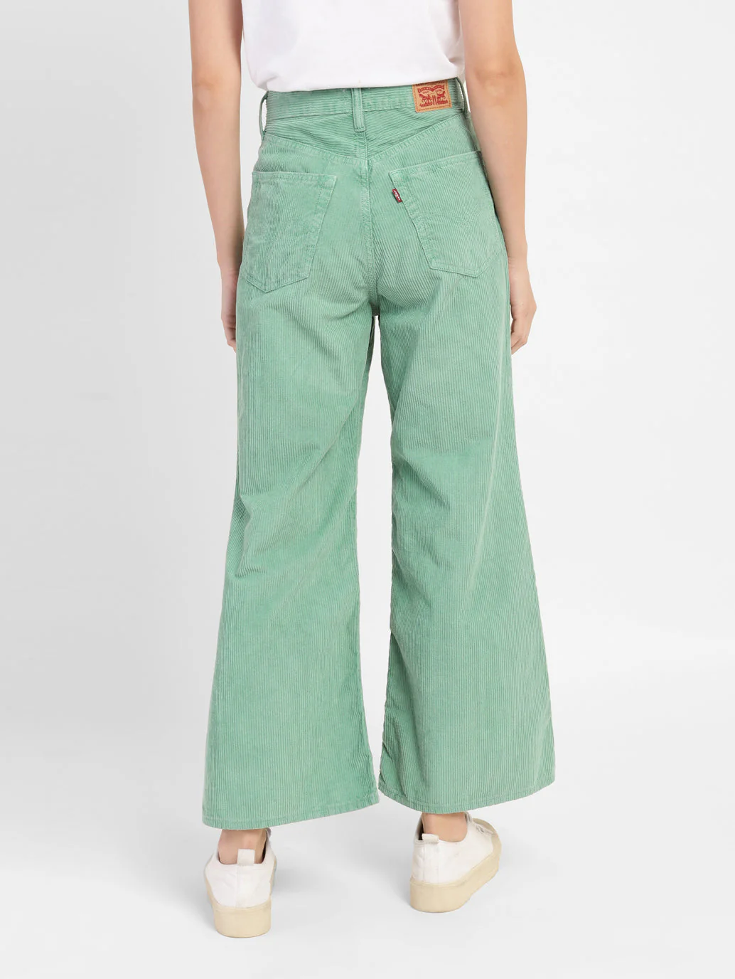 Women's Green Loose Fit High Rise Jeans - Image 3