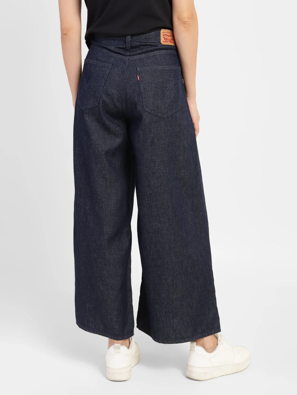 Women's Indigo XL Loose Fit High Rise Jeans - Image 3