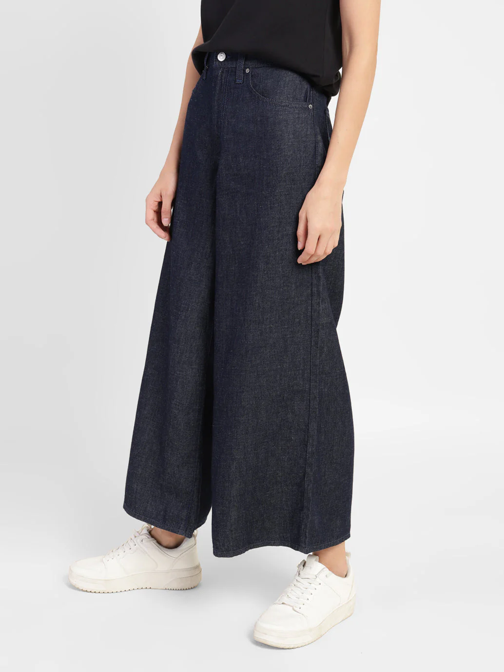 Women's Indigo XL Loose Fit High Rise Jeans - Image 4