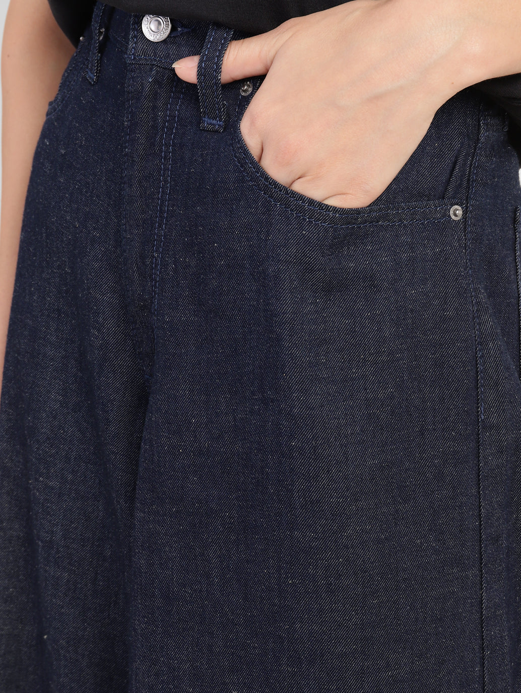 Women's Indigo XL Loose Fit High Rise Jeans - Image 5
