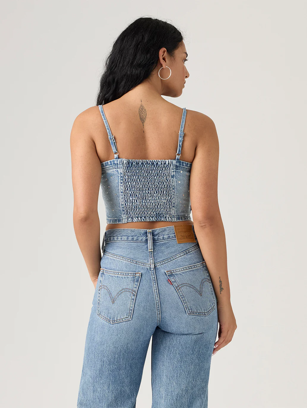 Women's Jadine Denim Cami Tank Top - Image 3