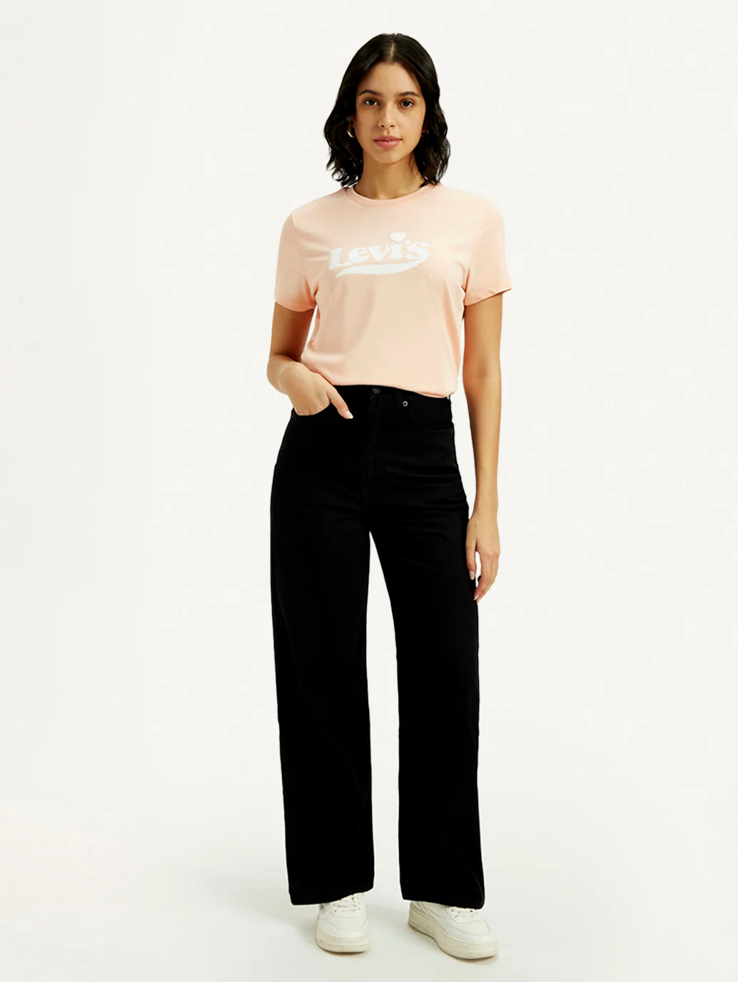 Women's Black Loose Fit High Rise Jeans - Image 5