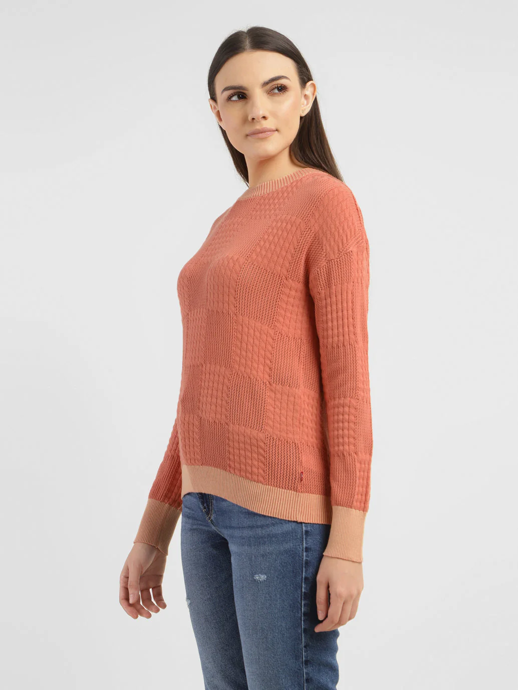 Women's Self Design Round Neck Sweater - Image 4