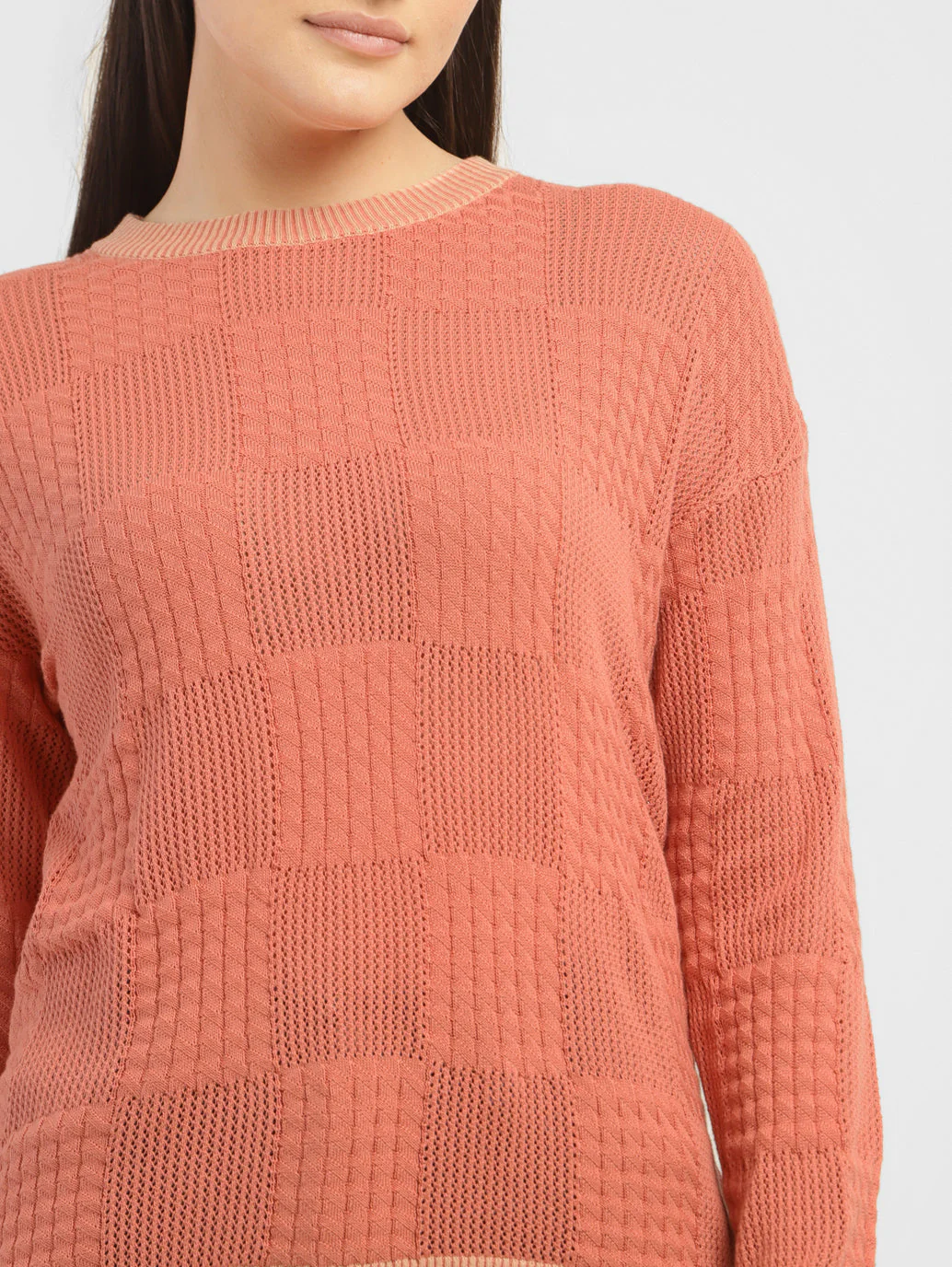 Women's Self Design Round Neck Sweater - Image 5