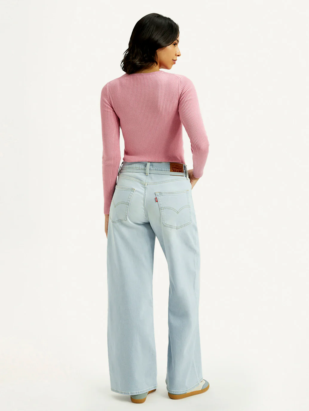 Women's Light Indigo XL Straight Fit Mid Rise Jeans - Image 6