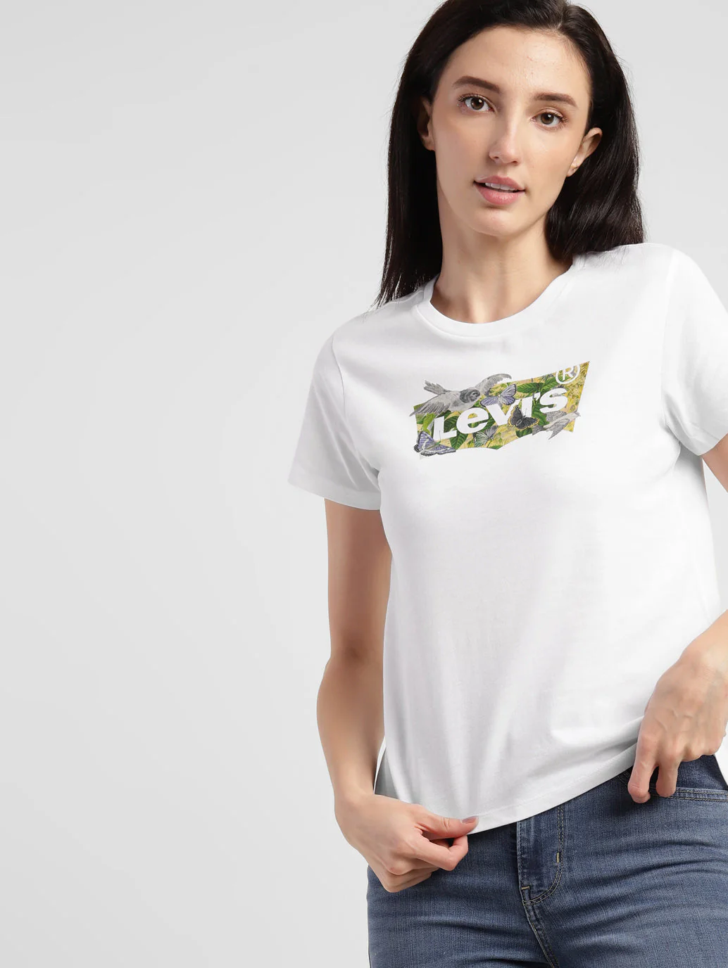 Women's Brand Logo Crew Neck T-shirt - Image 2