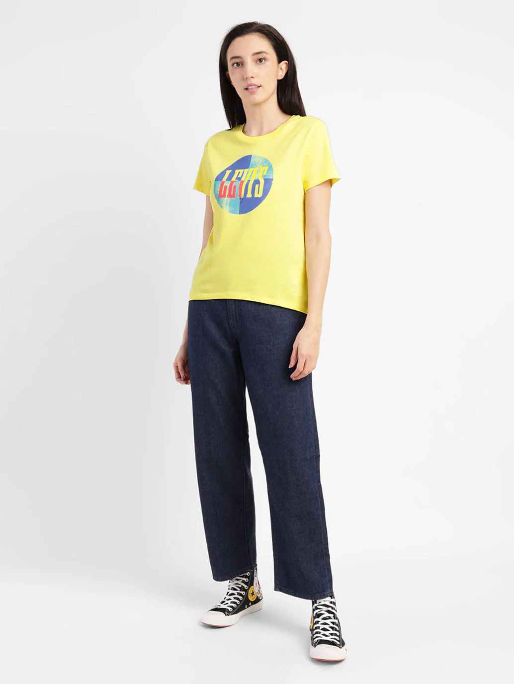 Women's Graphic Print Round Neck T-shirt - Image 6