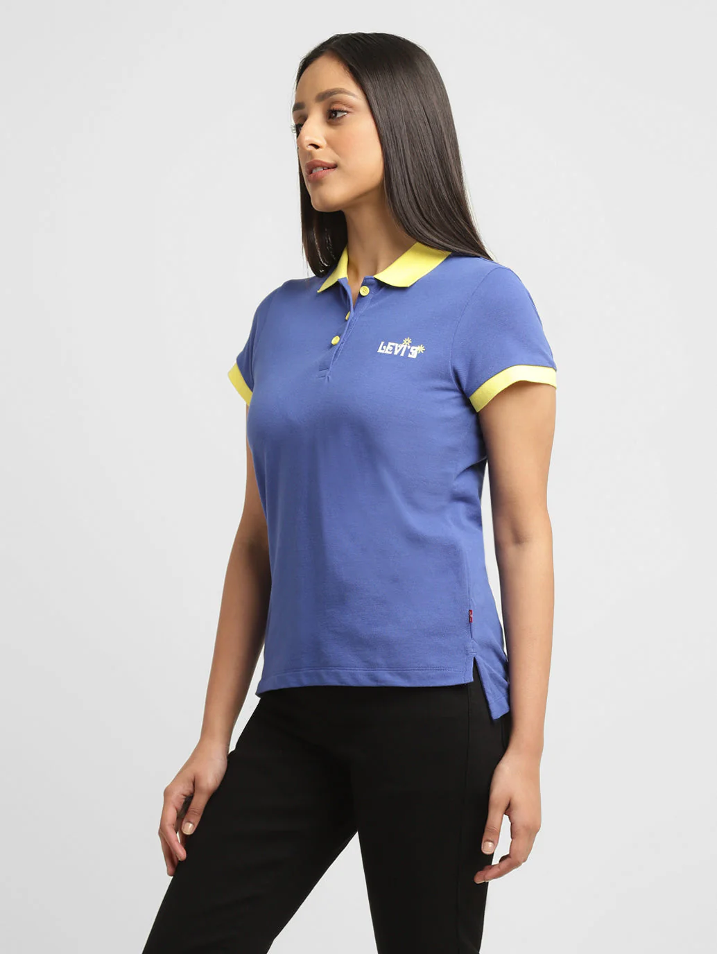 Women's Solid Polo T-shirt - Image 3