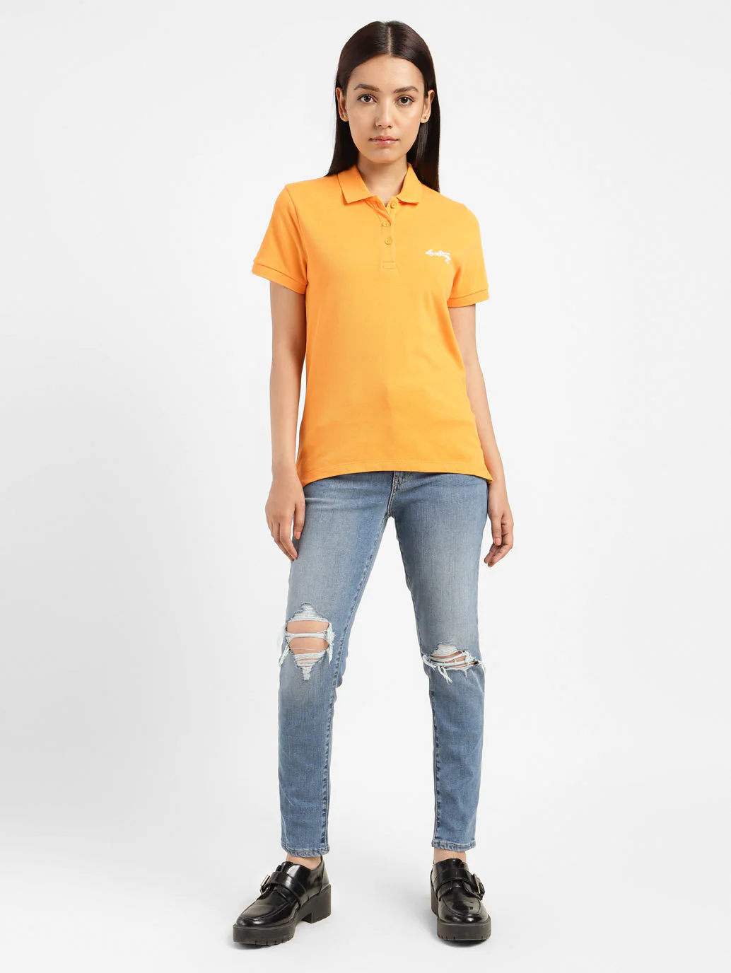 Women's Solid Polo T-shirt - Image 8
