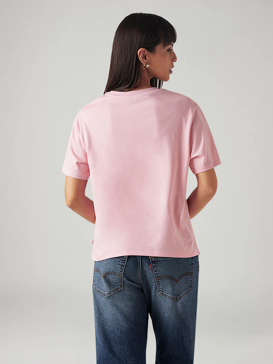 Women's Logo Printed Relaxed Fit T-Shirt - Image 3
