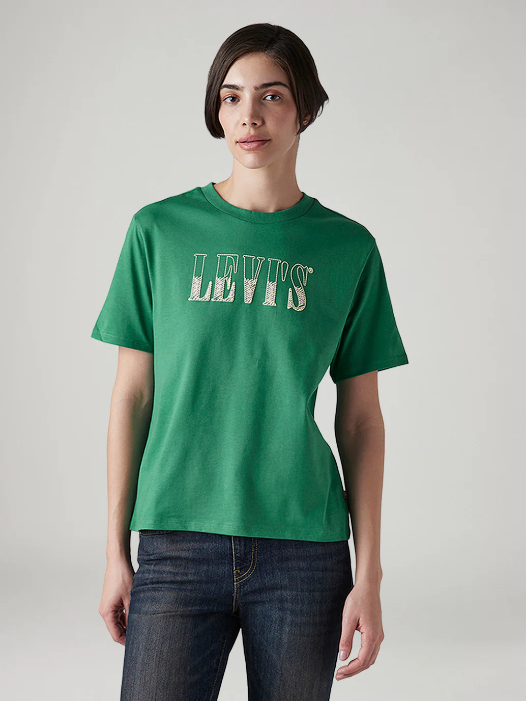 Women's Logo Printed Relaxed Fit T-Shirt - Image 2