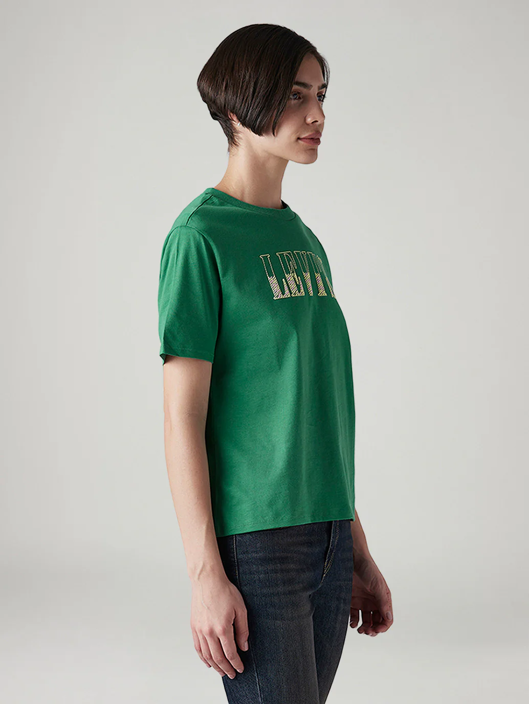 Women's Logo Printed Relaxed Fit T-Shirt - Image 5