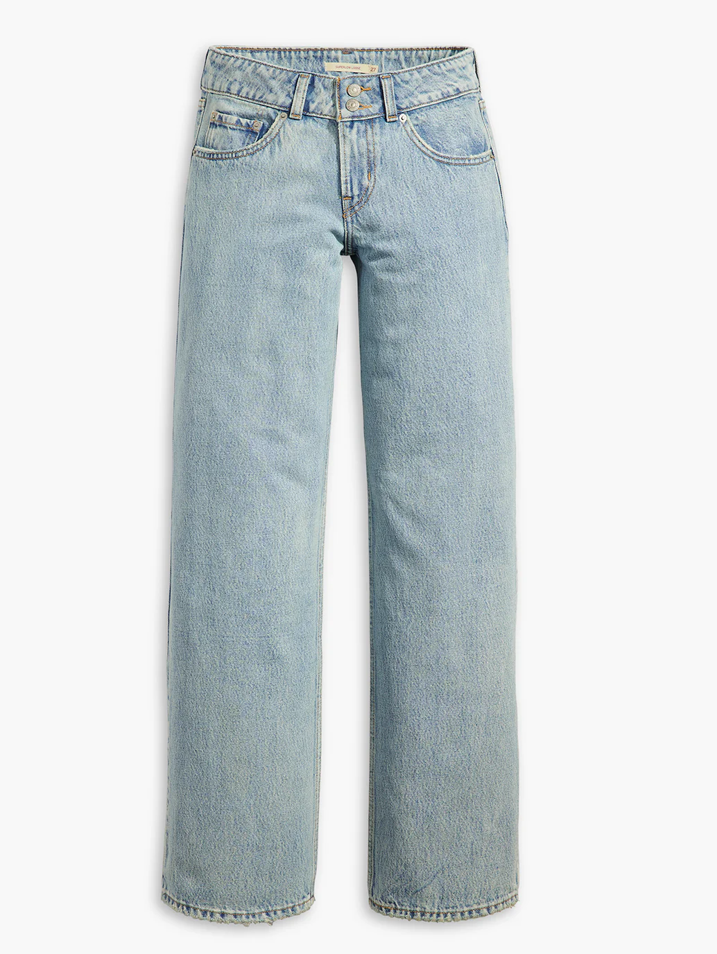 Women's Light Blue Loose Fit Low Rise Jeans - Image 6