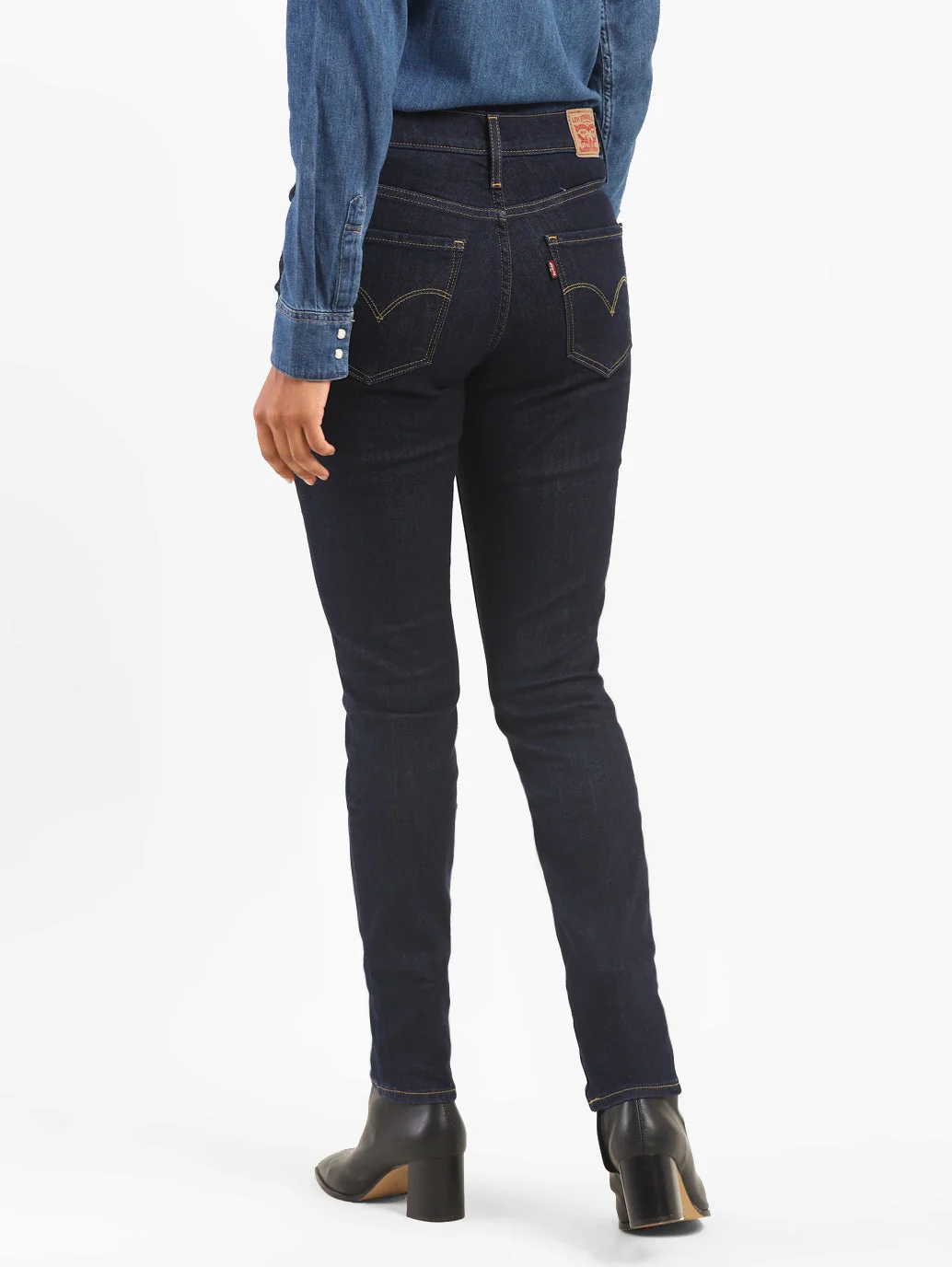 Women's 311 Blue Skinny Fit Mid Rise Jeans - Image 2