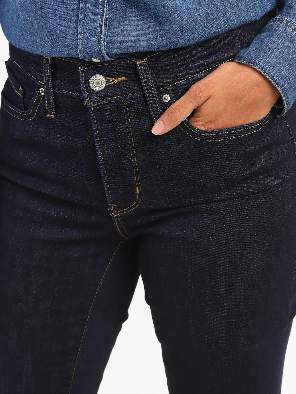 Women's 311 Blue Skinny Fit Mid Rise Jeans - Image 4