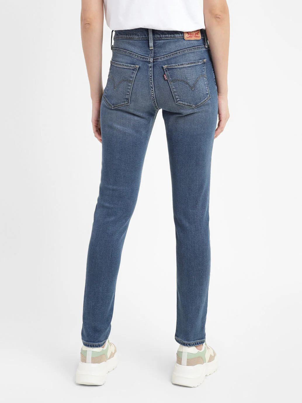Women's 311 Blue Skinny Fit Mid Rise Jeans - Image 3