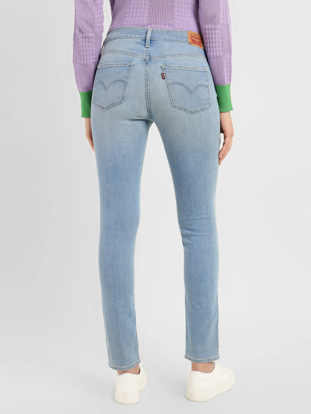 Women's 311 Blue Skinny Fit Mid Rise Jeans - Image 3