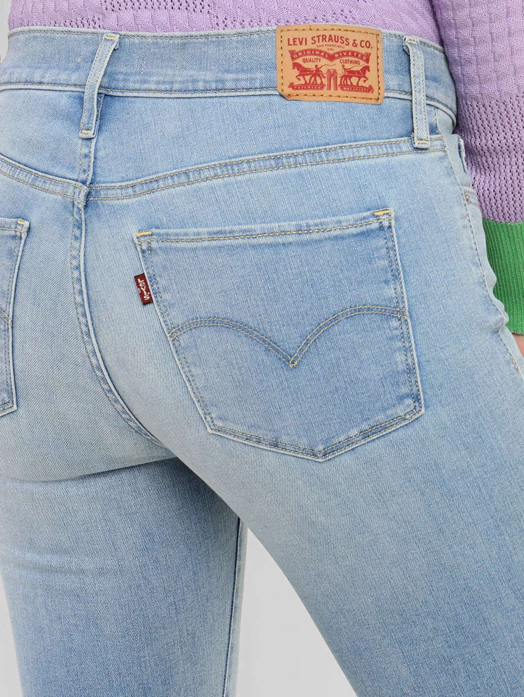 Women's 311 Blue Skinny Fit Mid Rise Jeans - Image 6
