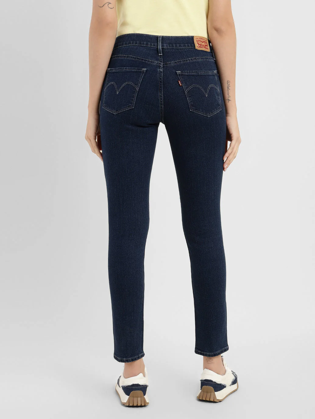 Women's 311 Blue Skinny Fit Mid Rise Jeans - Image 3