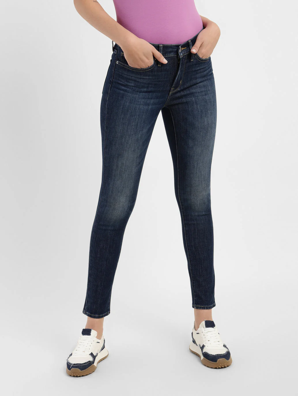 Women's 311 Blue Skinny Fit Mid Rise Jeans