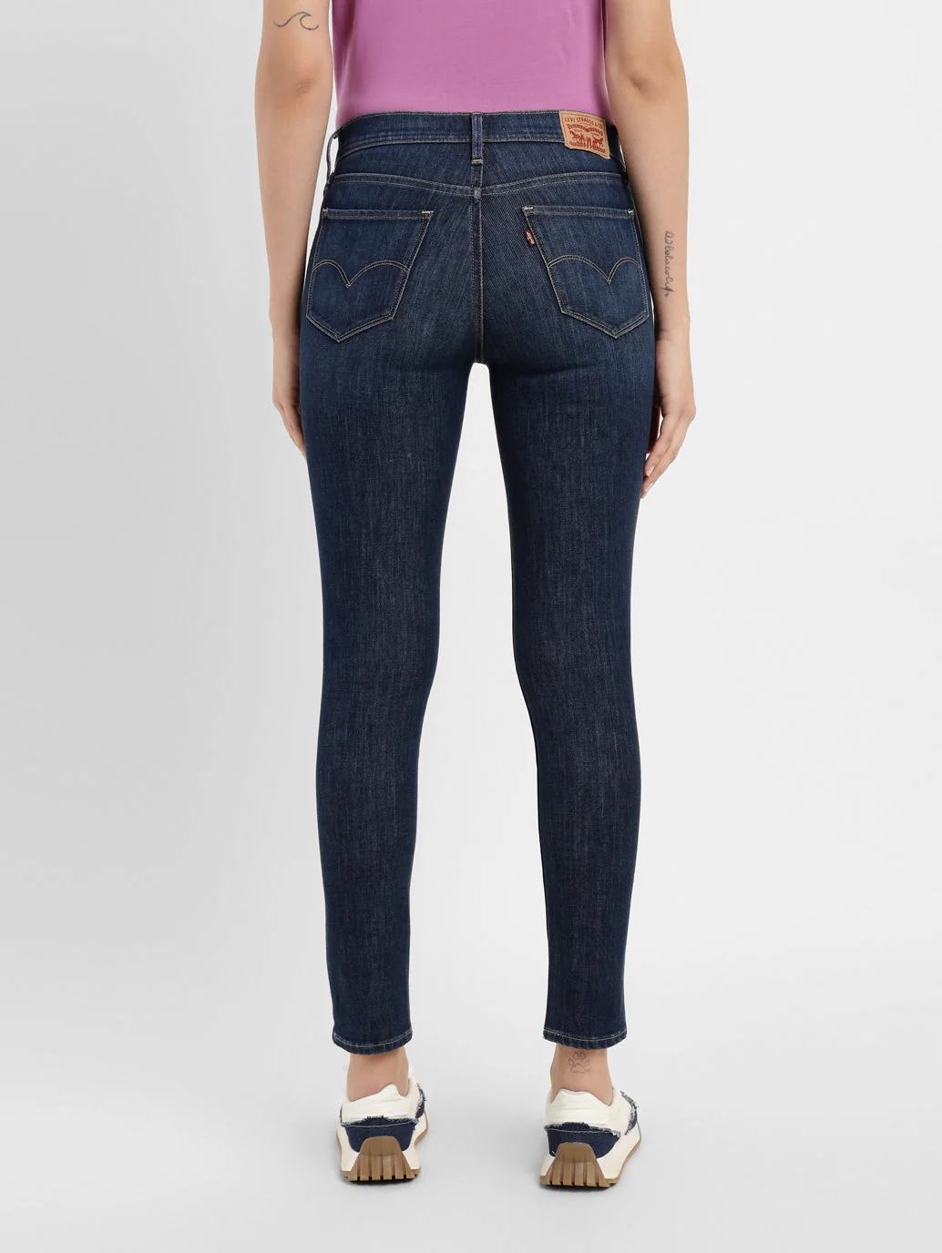 Women's 311 Blue Skinny Fit Mid Rise Jeans - Image 3