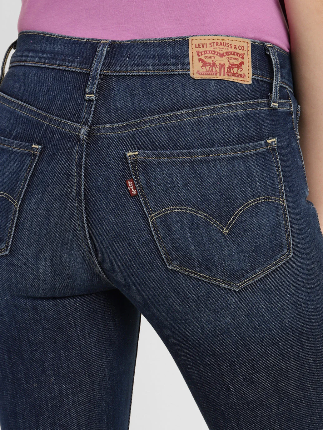 Women's 311 Blue Skinny Fit Mid Rise Jeans - Image 6