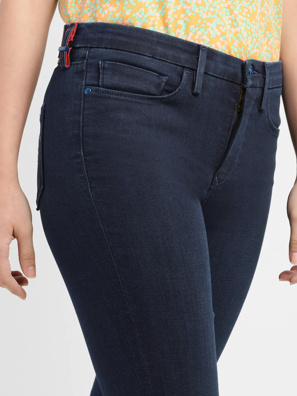 Women's 311 Navy Blue Skinny Fit Mid Rise Jeans - Image 6