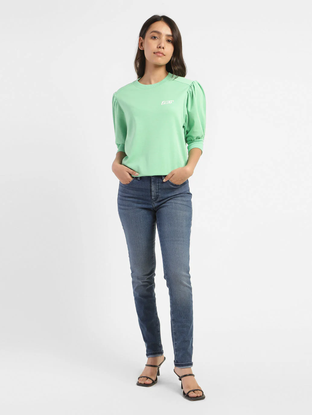 Women's 311 Blue Skinny Fit Mid Rise Jeans
