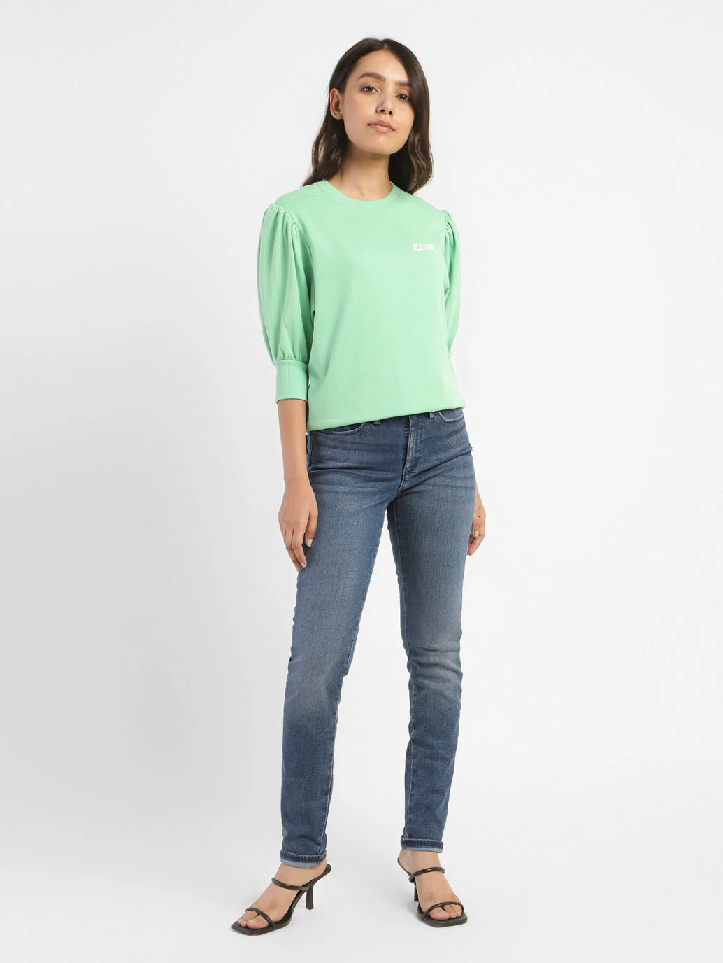 Women's 311 Blue Skinny Fit Mid Rise Jeans - Image 5