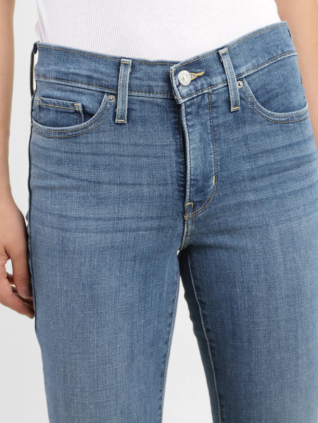 Women's 311 Blue Skinny Fit Mid Rise Jeans - Image 5