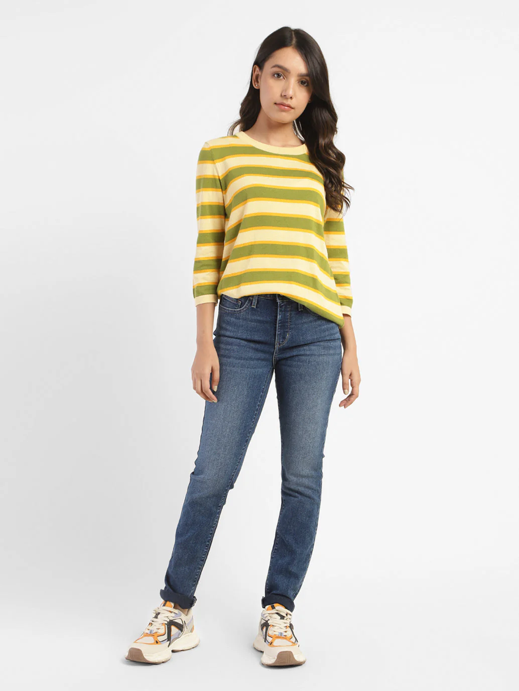 Women's 311 Blue Skinny Fit Mid Rise Jeans - Image 5