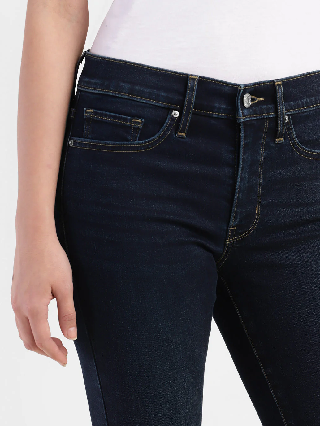 Women's 311 Blue Skinny Fit Mid Rise Jeans - Image 6
