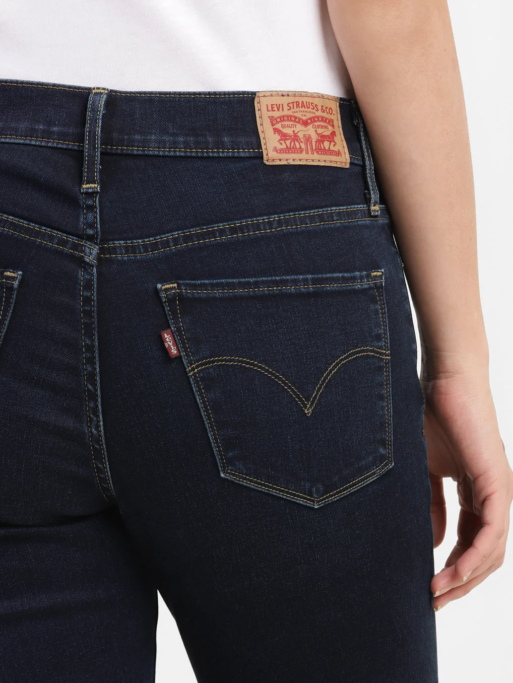 Women's 311 Blue Skinny Fit Mid Rise Jeans - Image 7
