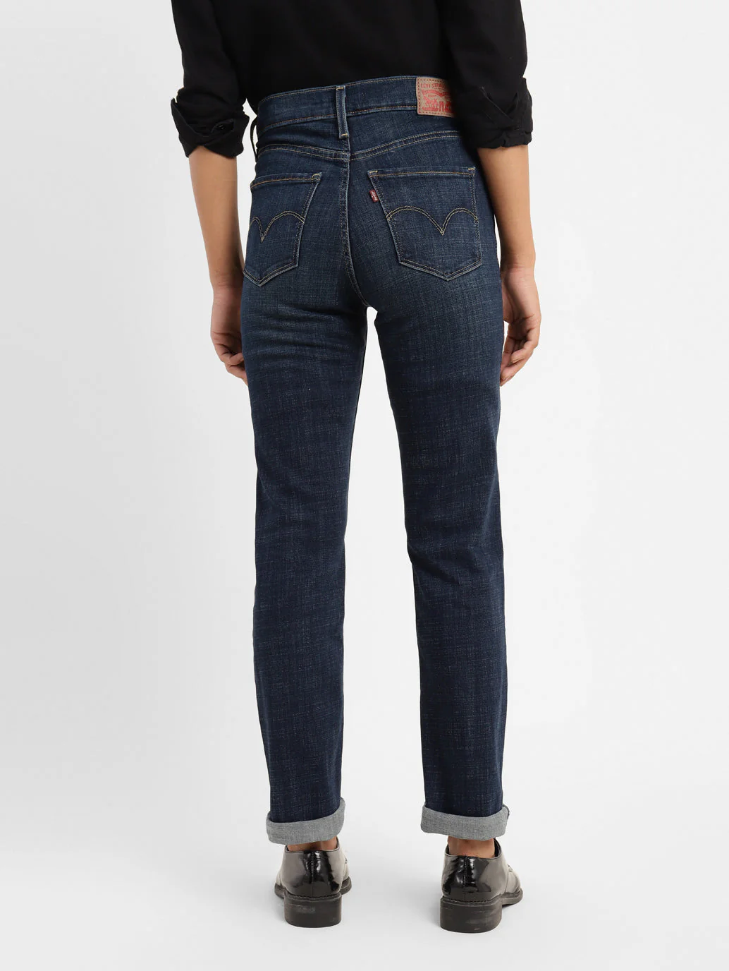 Women's 312 Blue Straight Fit Mid Rise Jeans - Image 3