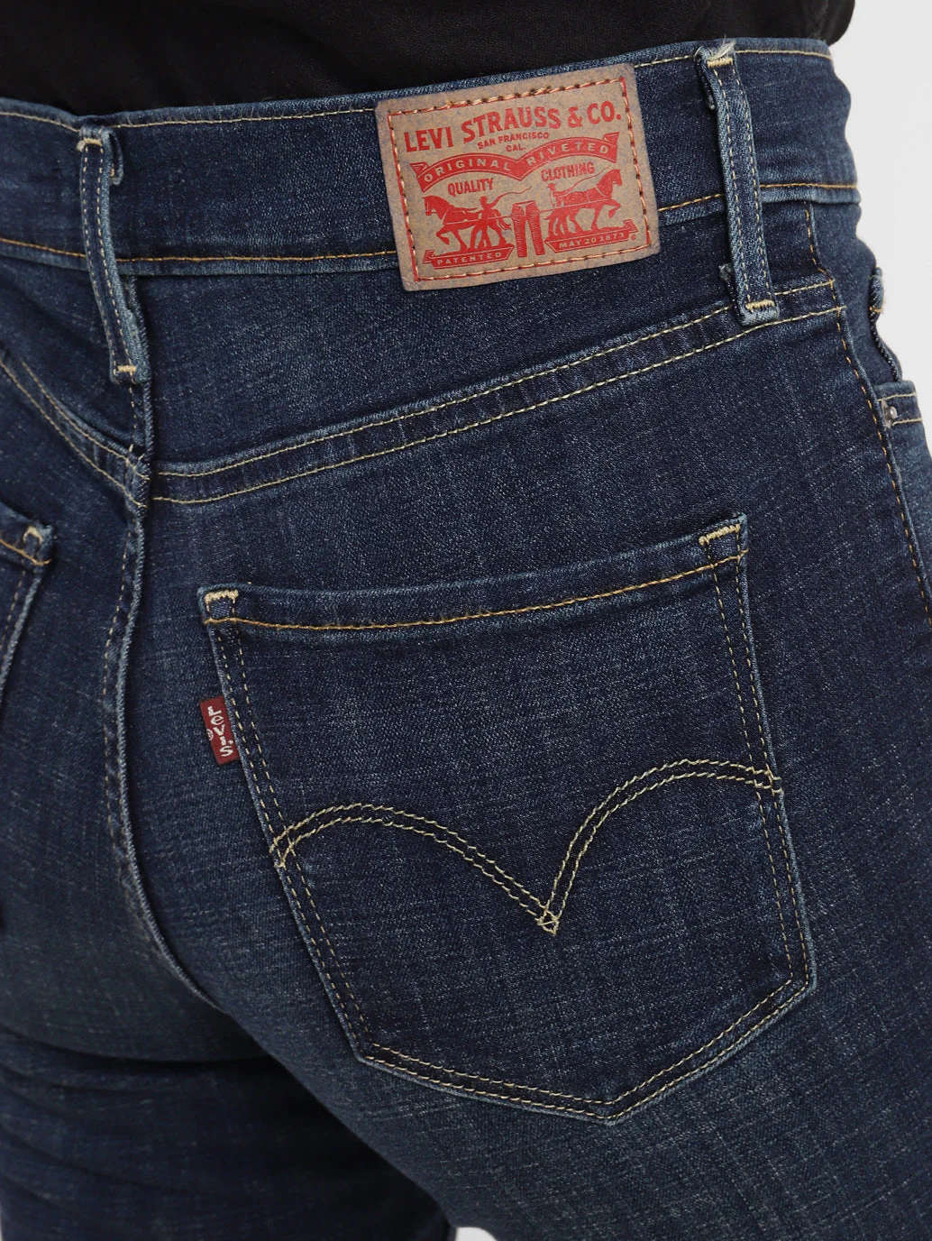 Women's 312 Blue Straight Fit Mid Rise Jeans - Image 5