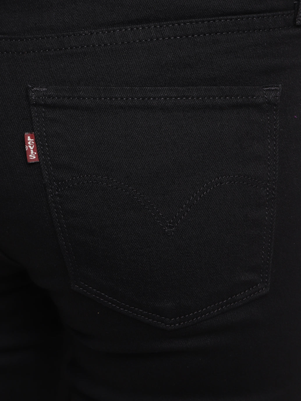 Women's 312 Black Straight Fit Mid Rise Jeans - Image 5