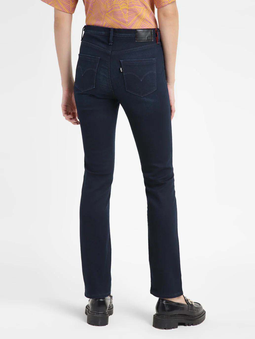 Women's 312 Blue Straight Fit Mid Rise Jeans - Image 3