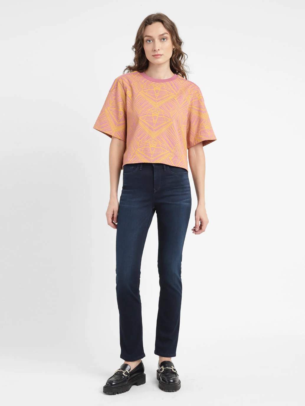 Women's 312 Blue Straight Fit Mid Rise Jeans - Image 7