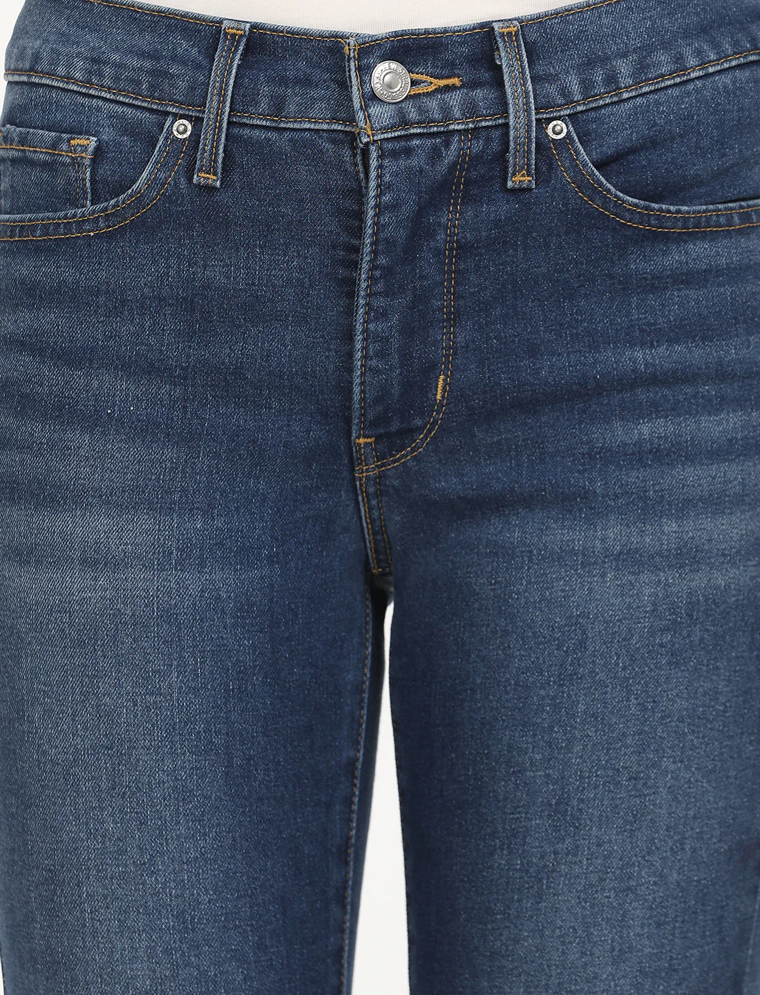 Women's 312 Blue Straight Fit Mid Rise Jeans - Image 5