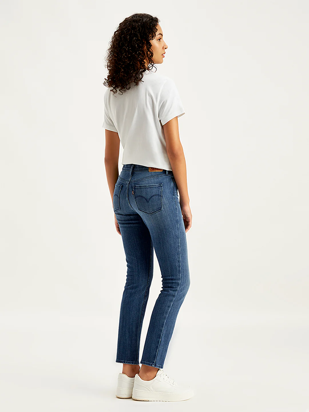 Women's 312 Blue Straight Fit Mid Rise Jeans - Image 2