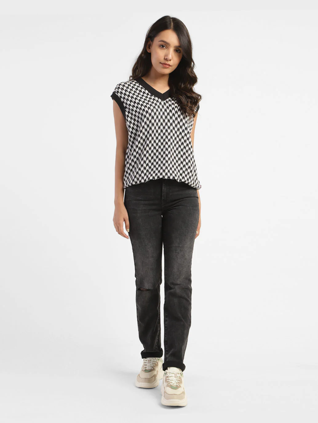Women's 312 Black Straight Fit Mid Rise Jeans - Image 5