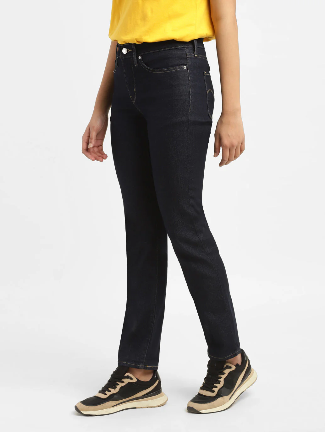 Women's 312 Indigo Straight Fit Mid Rise Jeans - Image 4