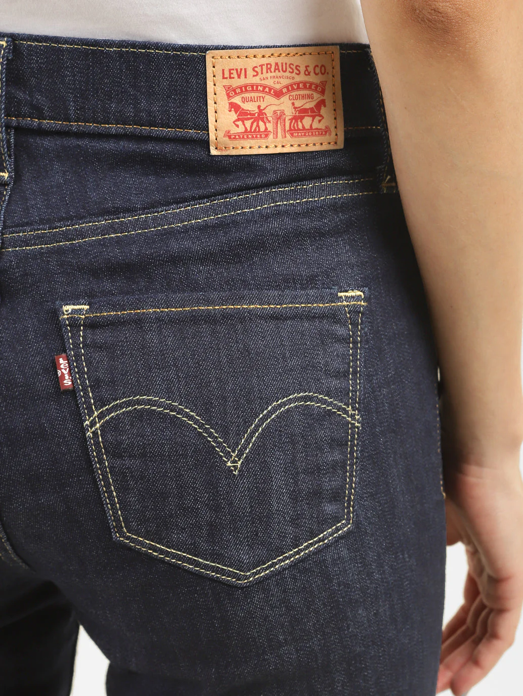 Women's 312 Blue Straight Fit Mid Rise Jeans - Image 5